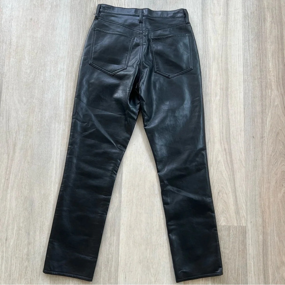 AGOLDE Riley Long Recycled Leather Blend
Straight Leg Detox Pants NWOT Size 26 - Picture 3 of 13
